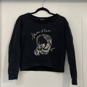 Black long sleeve top